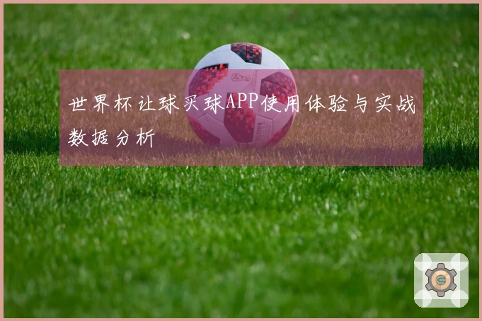 世界杯让球买球APP使用体验与实战数据分析